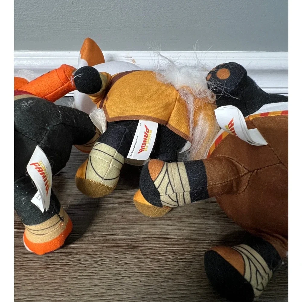 Kung Fu Panda Plush Set Po Master Shifu Tigress Dreamworks Toy Factory Lot 3pc